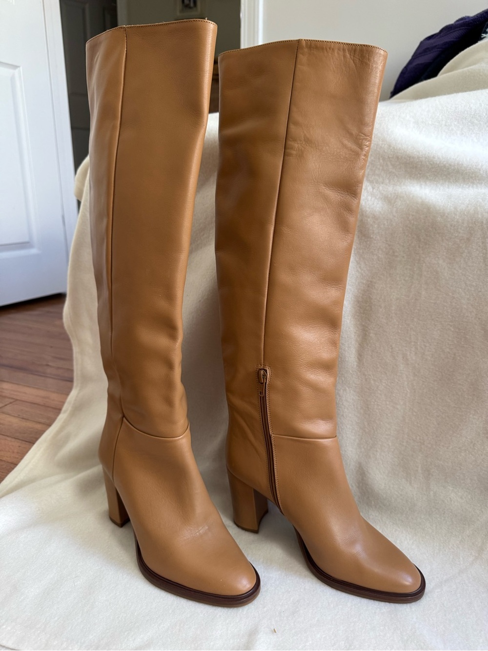 APAIR Luxury Italian Leather Heeled Boots 38